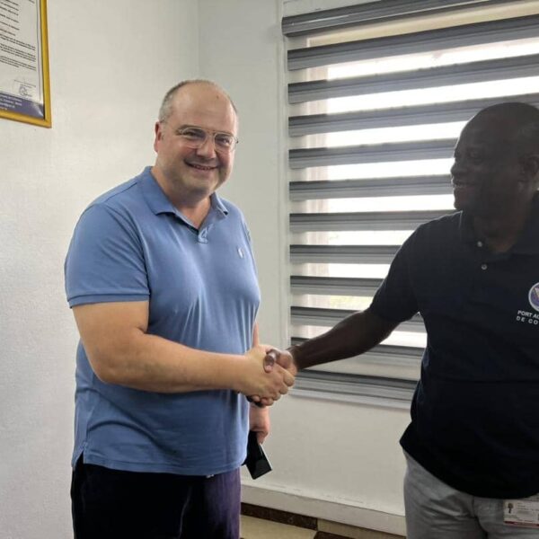 Meeting of Mr. Tourikis in the Port Autonome de Cotonou with the Commercial Director Mr. Didier Houngbedji.