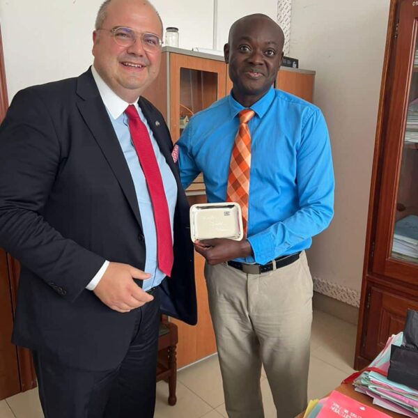 Meeting of Mr. Tourikis in the Ministry of Foreign Affairs with His Excellency Mr. Freud Klissou, Director of International Commercial Relations & Economic Diplomacy.