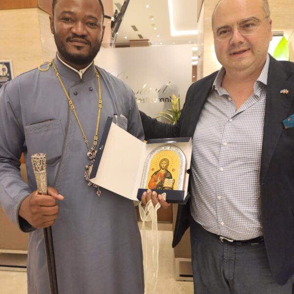 Meeting with His Grace Theophilist Bishop Athanasios of Benin, Tongo & Burkina Faso.
