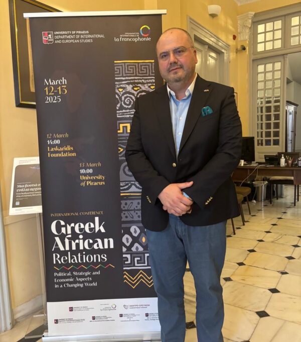 Participation in the international conference of Greek - African Relations organised by the Organisation Internationale de la Francophonie & University of Piraeus