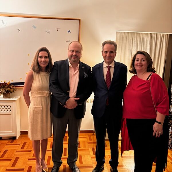 Attending the Spanish National Day reception in the residence of H.E. Ambassador of Kingdom of Spain Carles Casajuana