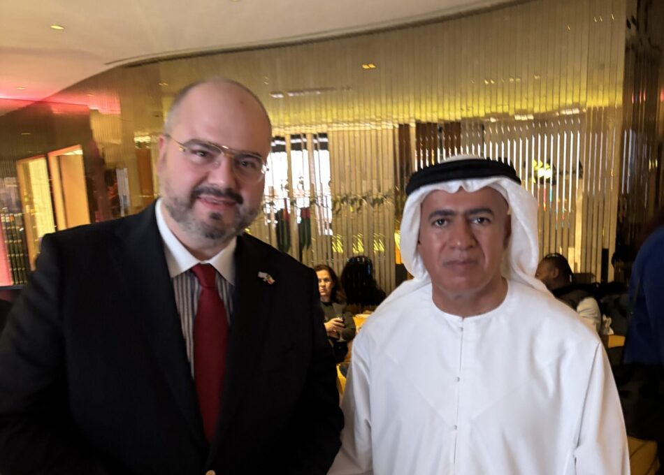 With H.E. Ambassador, Dr. Ali Obaid Ali Alyabhouni Aldhaheri, on the UAE’s 54th National Day reception in Athens
